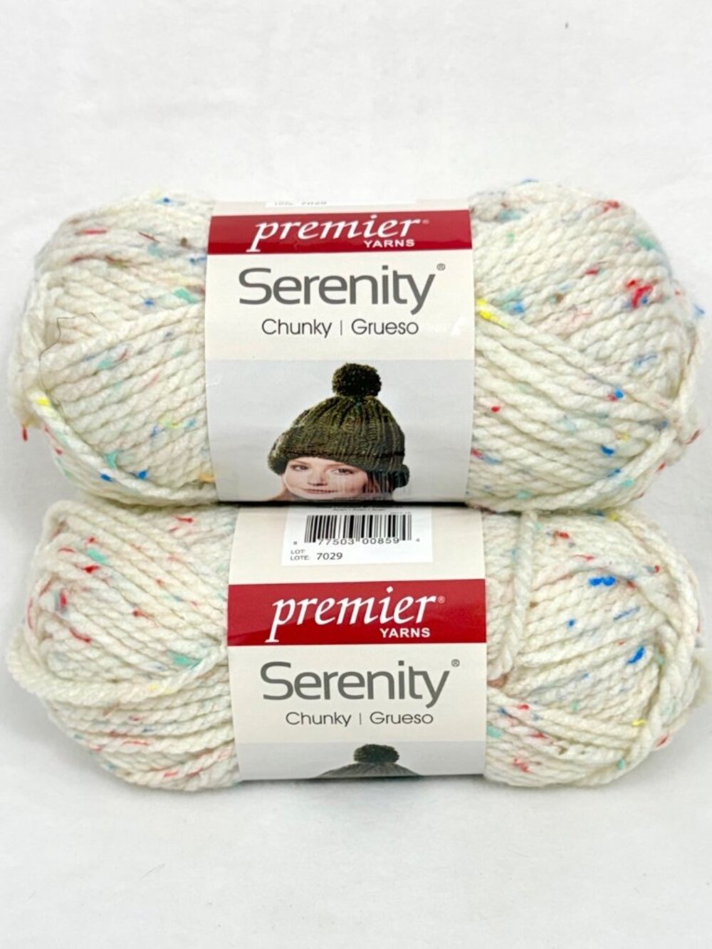 Premier Yarns Serenity Chunky Speckled Yarn Aran 109 Yds Each - Two New Skeins